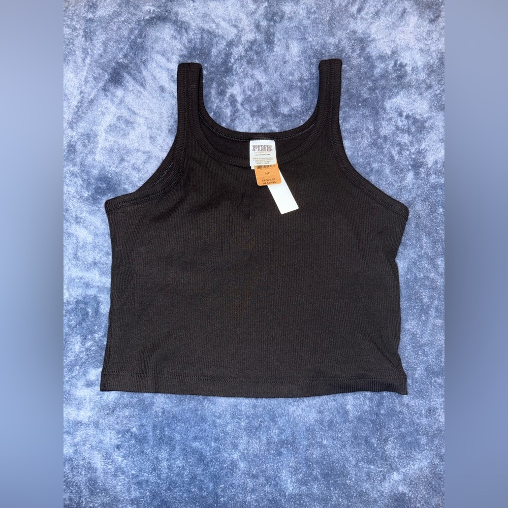 PINK Victoria's Secret Black Tank Top - Picture 2 of 7